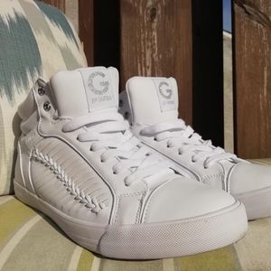 Leather Guess Sneakers Braid Detail
